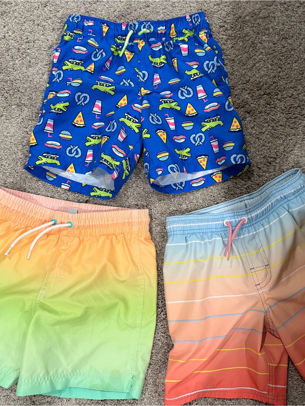 Cat & Jack & Old Navy boys fun swim trunks